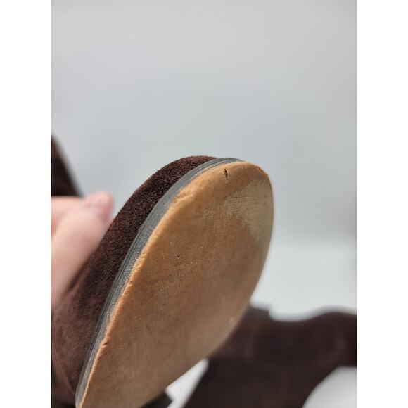 Michael Kors Women's Rhea Fringe Suede Boot Bootie Winter Boots Brown Size 6.5 - Picture 8 of 10